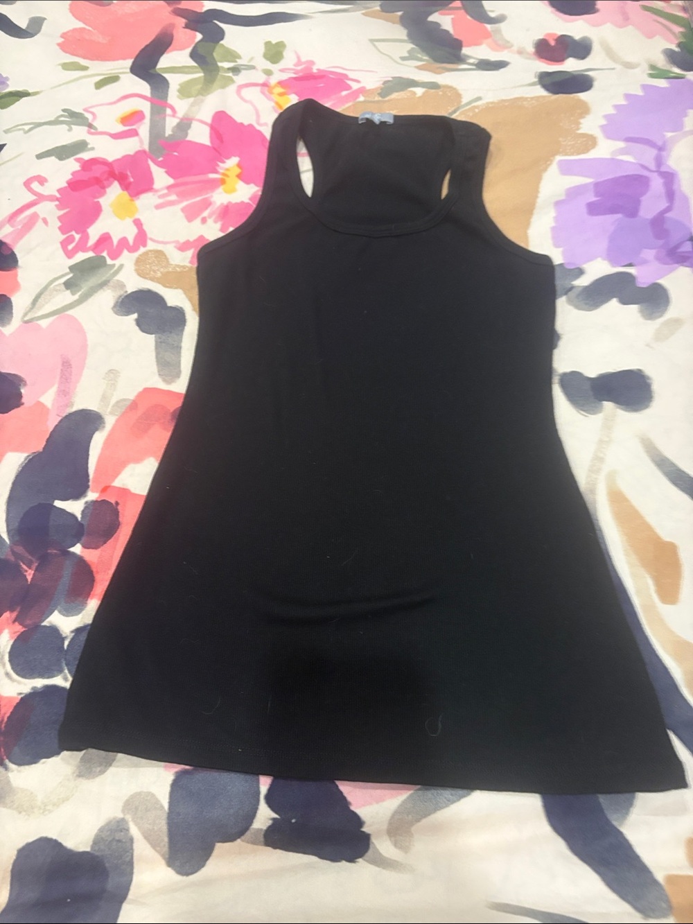 Classic Black Racerback Tank Top - Versatile Women's Layering Piece